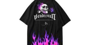 Skull with rose Oversized T-shirt/Eternal drip/back print