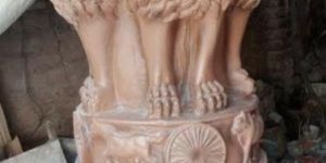 6fit Bronze Fiber Ashoka Stambh Statue