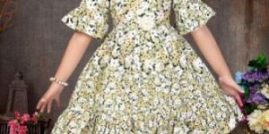 Girls 3/4th Sleeves Frock