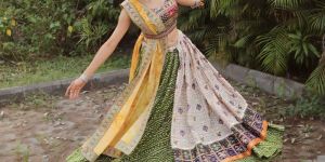Bandhej Patola Foil Print Lehenga Choli