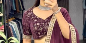 Wine Designer Lehenga