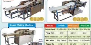 Automatic Papad Machine