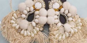 Creamy Beaded Earrings