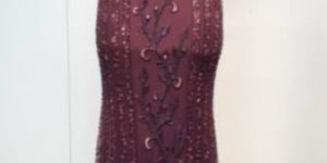 Maroon Embellished Bridal Dress