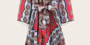 Poly Crepe Long One Piece Dress