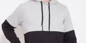 Mens Fleece Plain Hoodies