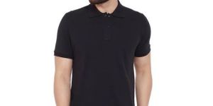 Mens Matty Black Polo T Shirt