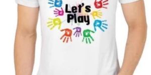 Polyester White Holi T Shirt