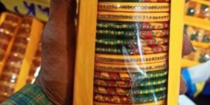 Metal Beaded Bangles