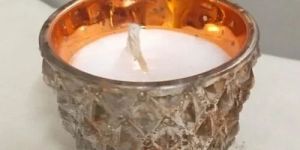 Glass Round Candle Holder