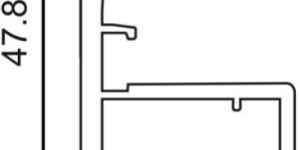 AP-AG463 25mm Aluminium Handle Frame Slim Profile