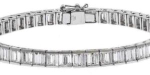 Classic Channel Set Baguette Diamond Tennis Bracelet
