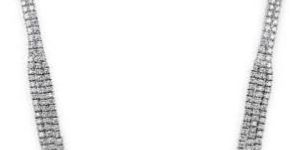 Triple Row Graduated Diamond Necklace