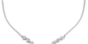 V Shaped Diamond Necklace