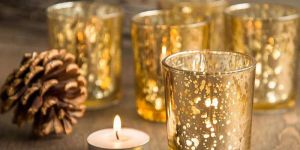 Mercury Glass Candle Votives