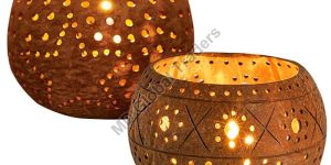 Coconut Shell Candle Holder