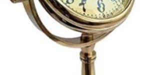 Brass Able Standing Clock