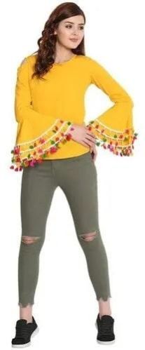 Ladies Pom Pom Top