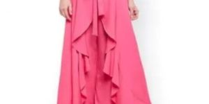 Stylish Crepe Ruffle Palazzo