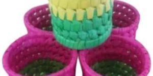 Decorative Palm Leaf Pen Stand