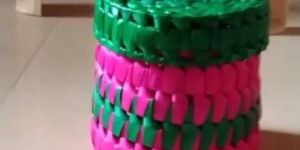 Palm Leaf Round Gift Box