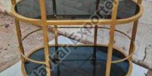 Marble Bar Cart Table