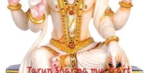 Marble Vishwakarma Statue