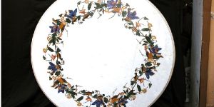 Marble Inlay Work Plate