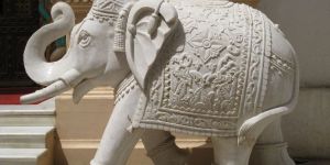 Marble Royal Elephant Statue