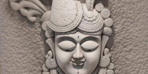 Shrinath Ji Carved Marble Wall Panel