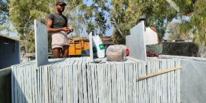 19sq Feet Diamond Cut Marble Slab