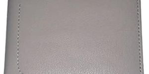 Mens Grey Leather Wallet