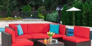 Customized Wicker Sofa Set