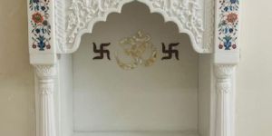 White Marble Home Temple