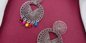 Silver Oxidised Earrings