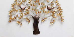 3 Metal Bird Tree Wall Art