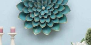 Metal Aster Wall Decor Flower Frame