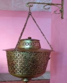 Iron Hanging Lamp with Stand