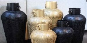 Mesh Work Long Flower Pot Set