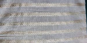 Chanderi Lurex Cutwork Fabric