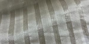 Chanderi Silk Silver Stripes Fabric
