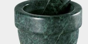 MARBLE Mortar and Pestle Green