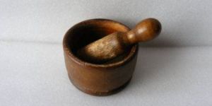 Wooden Mortar and Pestle Acasia