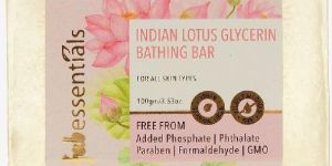 Fabessentials Indian Lotus Glycerin Bathing Bar 100 Gm with Natural Bioactives