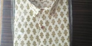 Printed Cotton Half Sleeves Shirt