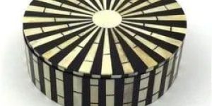 Resin MDF Round Jewellery Box