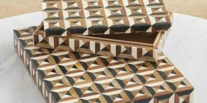 Resin MDF Square Jewellery Box