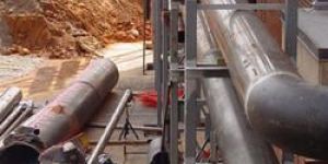 Industrial Mild Steel Pipeline Installation