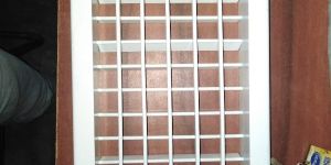 Aluminium Double Louver HVAC Grill Powder Coated