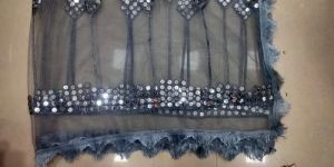Grey Net Dupatta
